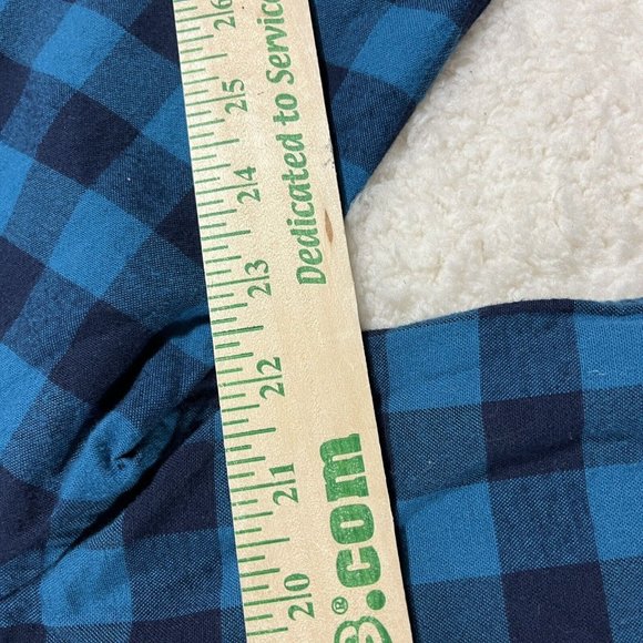 American Eagle Flannel Shirt Mens Large Blue Plaid Button Up NWT - Picture 9 of 11